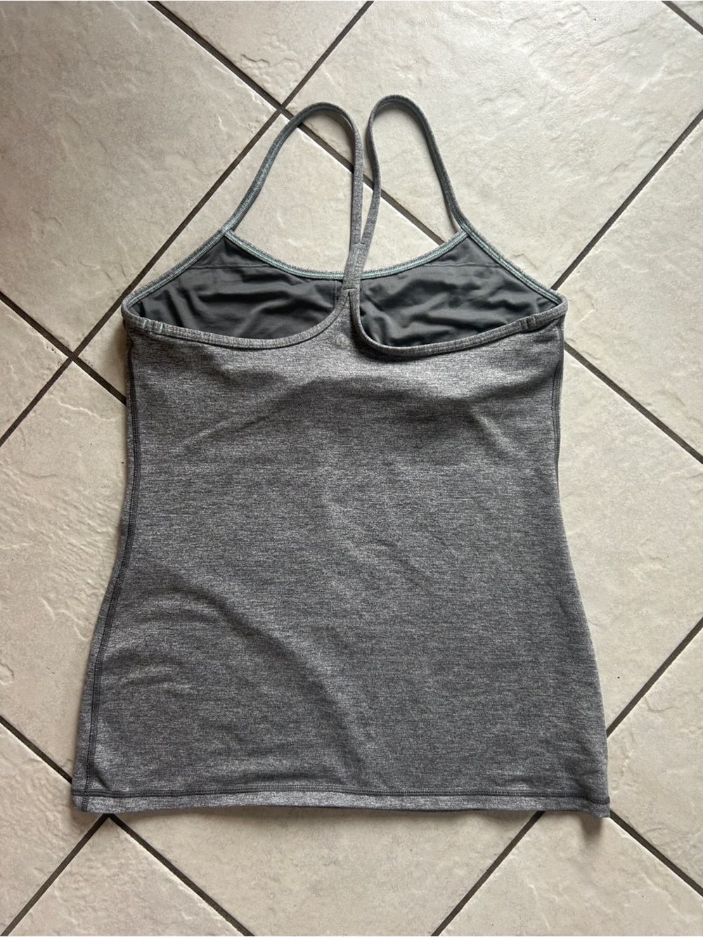 lululemon athletica Gray Racerback Tank Top